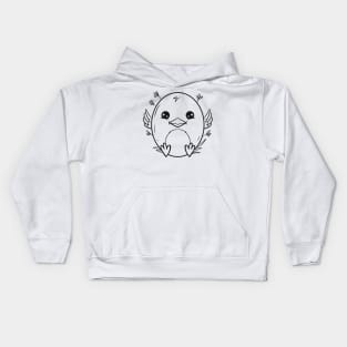 Cute, Little Easter Chick As Color In Easter Kids Hoodie